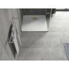 Mexen Hugo Square Shower Tray SMC 90 x 90 cm, White, Golden Drain Cover - 42109090-G
