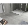 Mexen Hugo square shower tray SMC 90 x 90 cm, white, gold cover - 42109090-G
