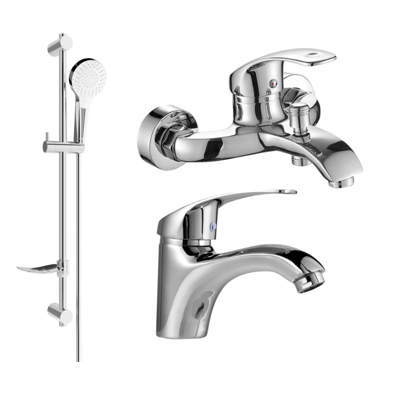 Mexen Fabia DF05 bathtub set, Chrome - 746503DF05-00