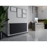 Mexen CVHF20 Hygiene Flat Panel Heater 500 x 1300 mm, Bottom Connection, 1121 W, Anthracite - W620HF-050-130-66