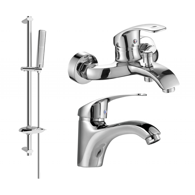Mexen Fabia DB72 bathtub set, Chrome - 746503DB72-00