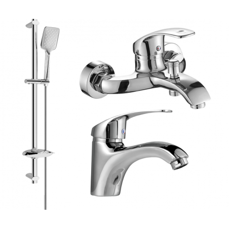 Mexen Fabia DB62 bath set, chrome - 746503DB62-00