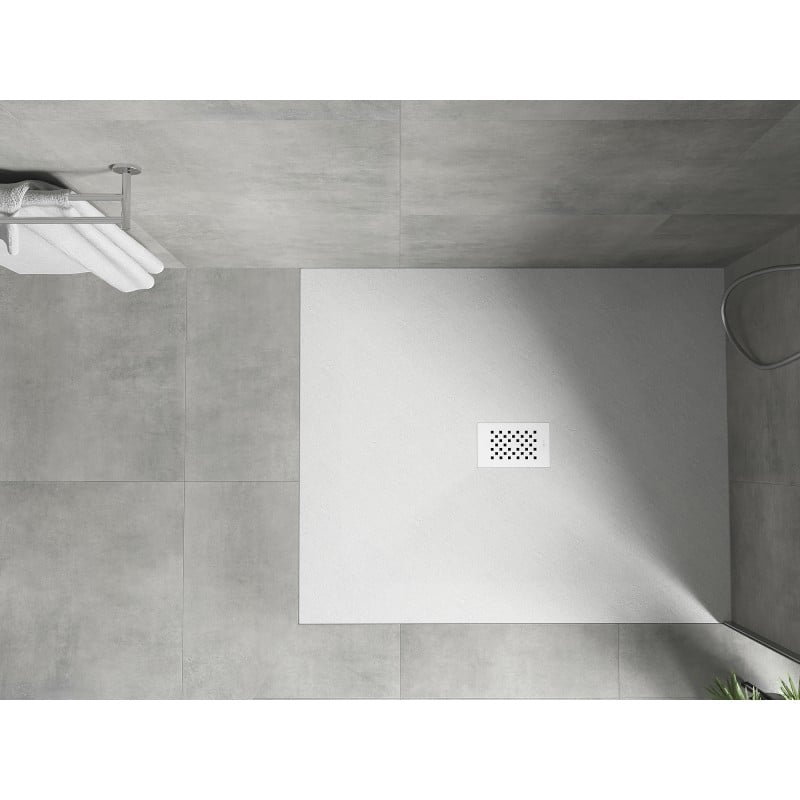 Mexen Hugo rectangular shower tray SMC 140 x 100 cm, white, white cover - 42101014-W