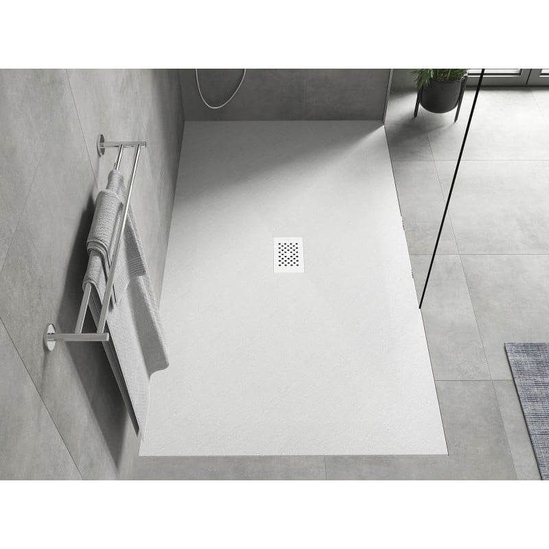 Mexen Hugo rectangular shower tray SMC 180 x 100 cm, white, white cover - 42101018-W