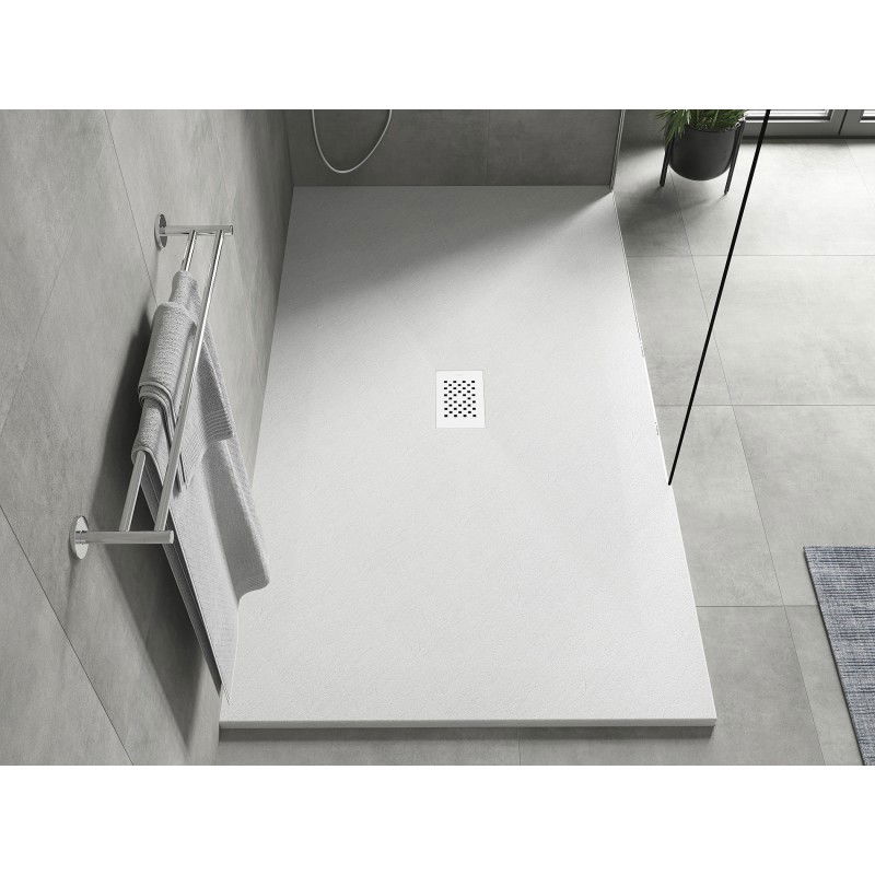 Mexen Hugo rectangular shower tray SMC 180 x 100 cm, white, white cover - 42101018-W