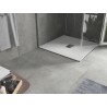 Mexen Hugo square SMC shower tray 100 x 100 cm, white, inox cover - 42101010-X