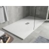 Mexen Hugo rectangular SMC shower tray 160 x 100 cm, white, inox cover - 42101016-X