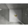 Mexen Hugo square shower tray SMC 100 x 100 cm, white, golden cover - 42101010-G