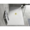 Mexen Hugo rectangular shower tray SMC 200 x 100 cm, white, golden cover - 42101020-G