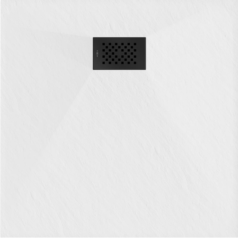 Mexen Hugo square shower tray SMC 70 x 70 cm, white, black cover - 42107070-B