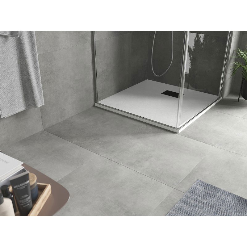 Mexen Hugo SMC Square Shower Tray 70 x 70 cm, White, Black Cover - 42107070-B
