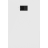 Mexen Hugo rectangular SMC shower tray 130 x 70 cm, white, black cover - 42107013-B
