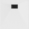 Mexen Hugo Square Shower Tray SMC 80 x 80 cm, White, Black Cover - 42108080-B