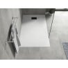 Mexen Hugo rectangular shower tray SMC 140 x 80 cm, white, black cover - 42108014-B