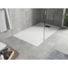 Mexen Hugo rectangular shower tray SMC 140 x 80 cm, white, black trim - 42108014-B
