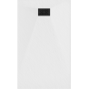 Mexen Hugo rectangular shower tray SMC 160 x 80 cm, white, black cover - 42108016-B