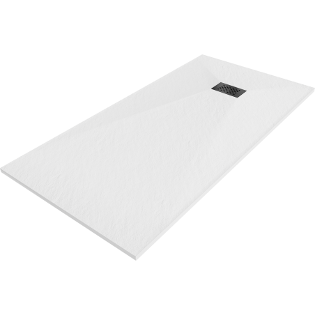 Mexen Hugo rectangular SMC shower tray 170 x 80 cm, white, black cover - 42108017-B