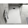 Mexen Hugo rectangular SMC shower tray 170 x 80 cm, white, black cover - 42108017-B