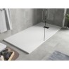 Mexen Hugo rectangular SMC shower tray 170 x 80 cm, white, black cover - 42108017-B