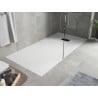 Mexen Hugo rectangular shower tray SMC 180 x 80 cm, white, black trim - 42108018-B