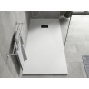 Mexen Hugo rectangular SMC shower tray 180 x 80 cm, white, black cover - 42108018-B