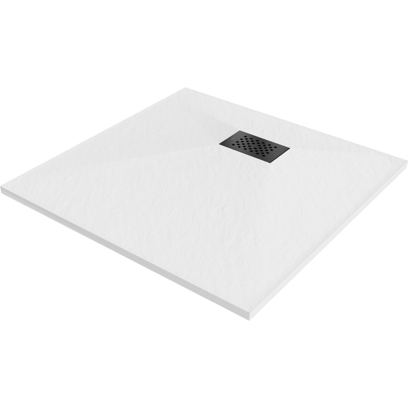 Mexen Hugo SMC Square Shower Tray 90 x 90 cm, White, Black Cover - 42109090-B