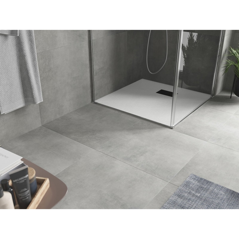 Mexen Hugo SMC Square Shower Tray 90 x 90 cm, White, Black Cover - 42109090-B