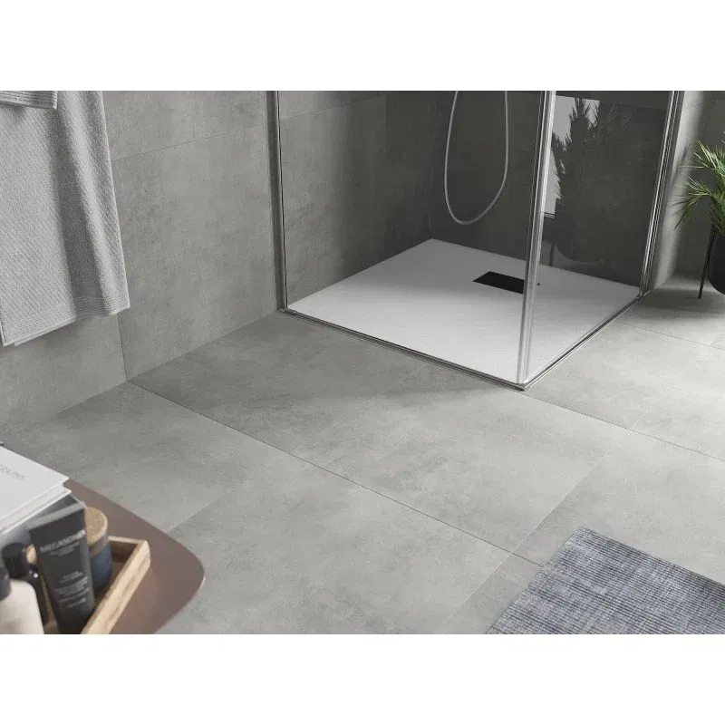 Mexen Hugo square shower tray SMC 90 x 90 cm, white, black cover - 42109090-B