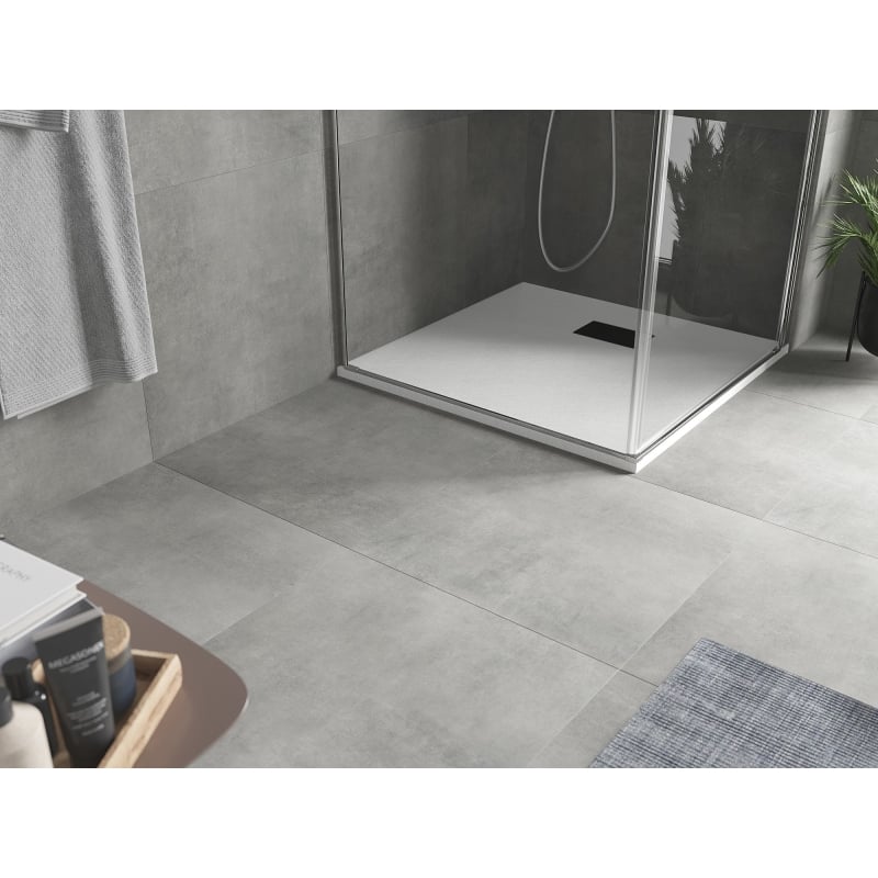 Mexen Hugo SMC Square Shower Tray 90 x 90 cm, White, Black Cover - 42109090-B