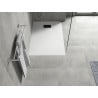 Mexen Hugo rectangular SMC shower tray 130 x 90 cm, white, black cover - 42109013-B