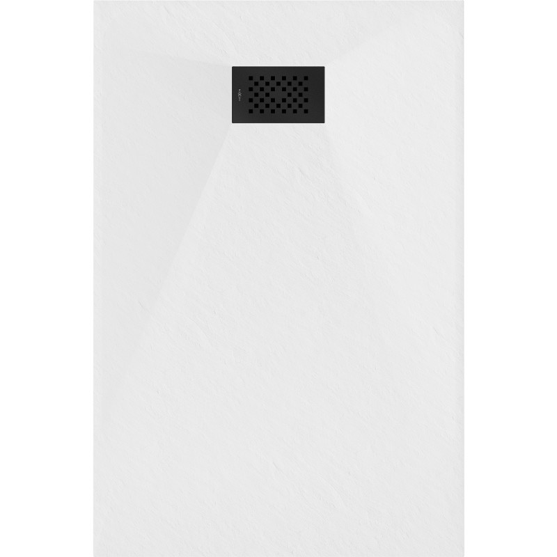 Mexen Hugo rectangular SMC shower tray 110 x 90 cm, white, black cover - 42109011-B