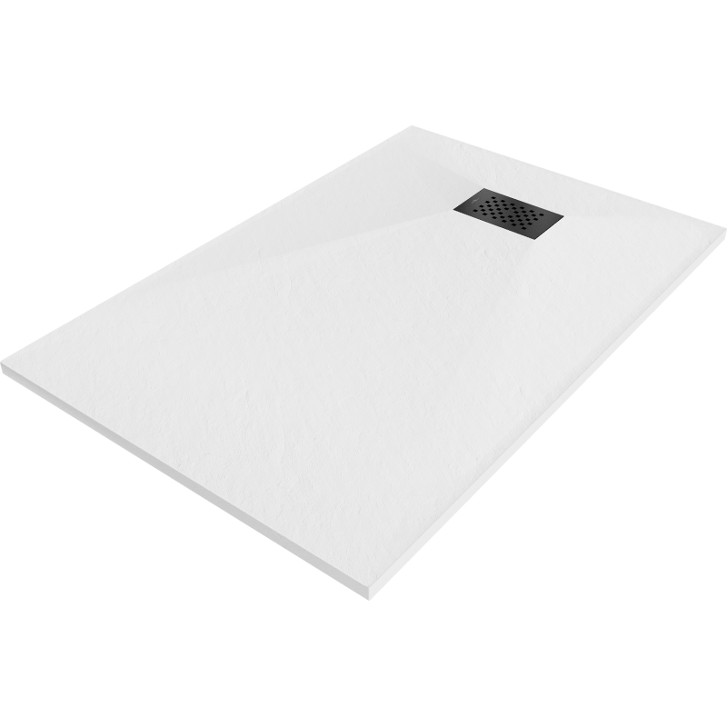 Mexen Hugo Rectangular Shower Tray SMC 130 x 90 cm, White, Black Cover - 42109013-B