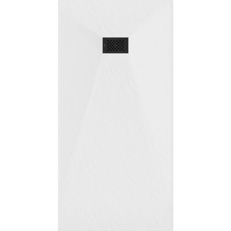 Mexen Hugo rectangular SMC shower tray 170 x 90 cm, white, black cover - 42109017-B