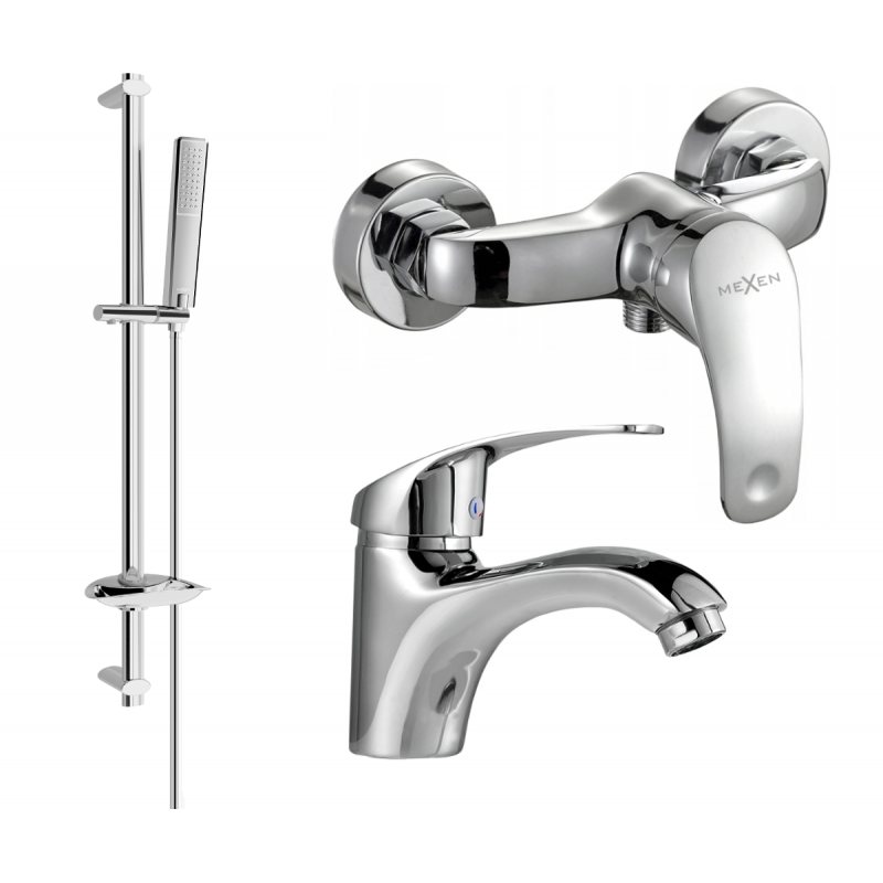 Mexen Fabia DB72 shower set, Chrome - 746504DB72-00