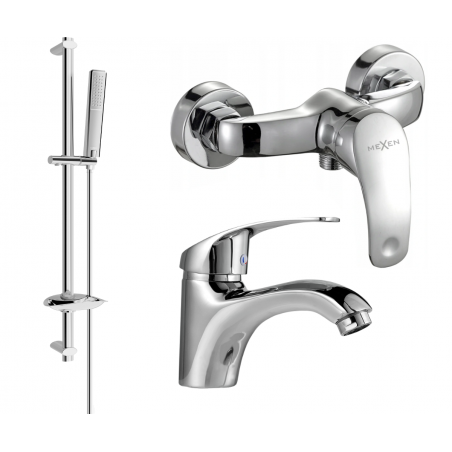 Mexen Fabia DB72 shower set, Chrome - 746504DB72-00
