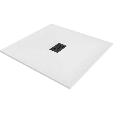 Mexen Hugo SMC square shower tray 100 x 100 cm, white, black cover - 42101010-B