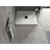 Mexen Hugo SMC square shower tray 100 x 100 cm, white, black cover - 42101010-B