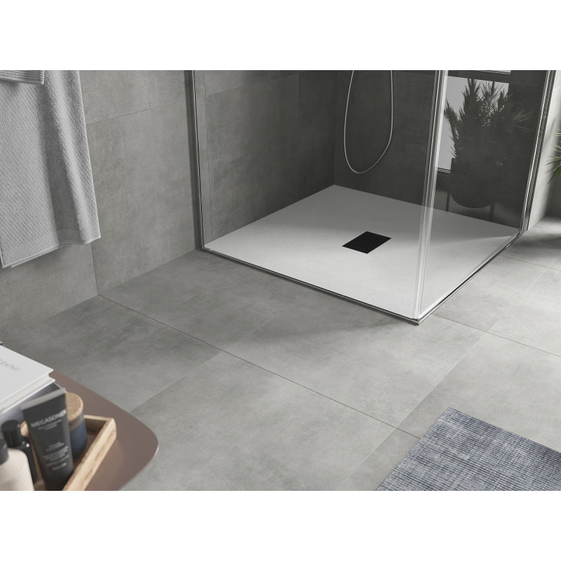 Mexen Hugo Square Shower Tray SMC 100 x 100 cm, White, Black Cover - 42101010-B