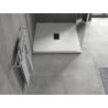 Mexen Hugo SMC square shower tray 100 x 100 cm, white, black cover - 42101010-B