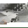 Mexen Hugo Square Shower Tray SMC 100 x 100 cm, White, Black Cover - 42101010-B