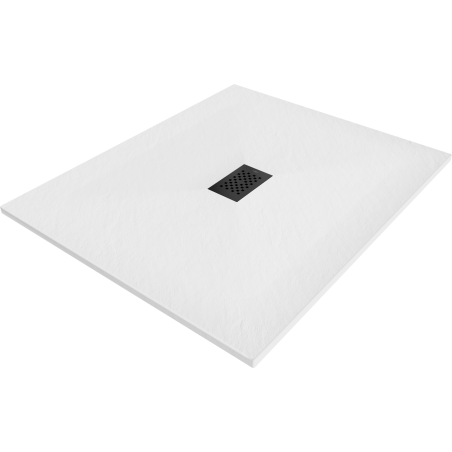Mexen Hugo rectangular shower tray SMC 110 x 100 cm, white, black cover - 42101011-B