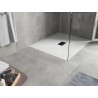 Mexen Hugo rectangular SMC shower tray 120 x 100 cm, white, black cover - 42101012-B