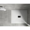 Mexen Hugo rectangular SMC shower tray 120 x 100 cm, white, black cover - 42101012-B
