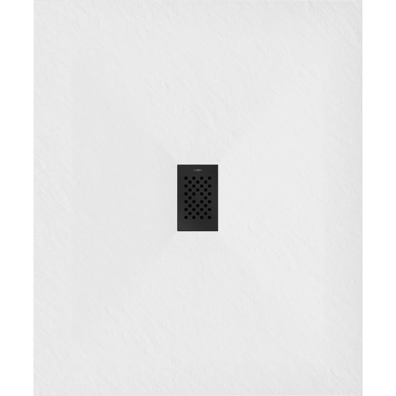 Mexen Hugo rectangular SMC shower tray 120 x 100 cm, white, black cover - 42101012-B