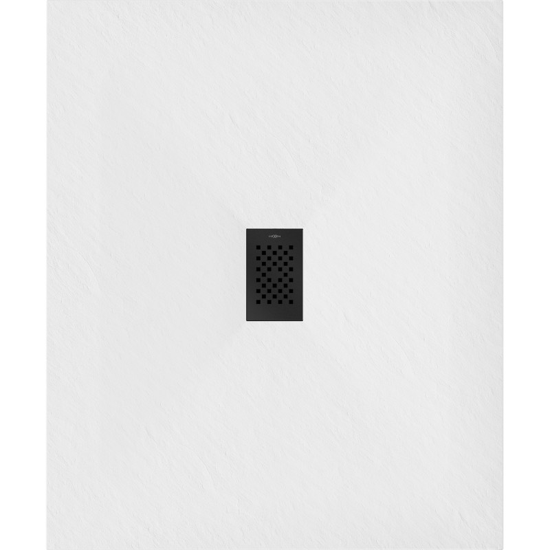 Mexen Hugo rectangular SMC shower tray 140 x 100 cm, white, black cover - 42101014-B