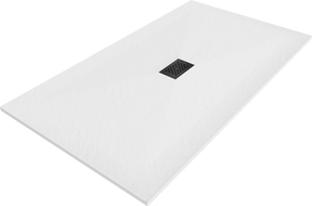 Mexen Hugo rectangular shower tray SMC 150 x 100 cm, white, black cover - 42101015-B
