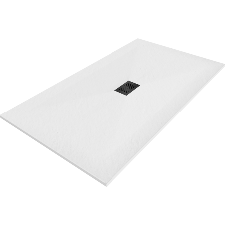Mexen Hugo rectangular SMC shower tray 180 x 100 cm, white, black cover - 42101018-B