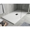 Mexen Hugo rectangular SMC shower tray 180 x 100 cm, white, black cover - 42101018-B