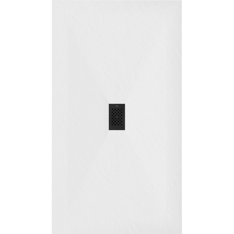 Mexen Hugo rectangular SMC shower tray 180 x 100 cm, white, black cover - 42101018-B