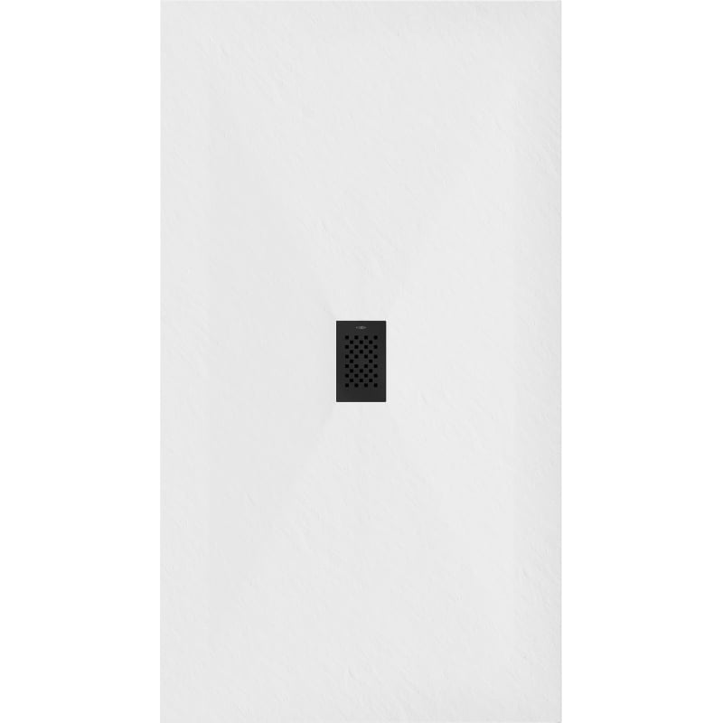 Mexen Hugo rectangular SMC shower tray 170 x 100 cm, white, black cover - 42101017-B